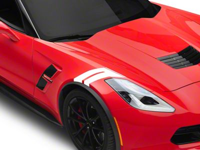 SEC10 Hash Marks; White (14-19 Corvette C7)