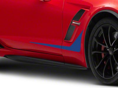 SEC10 Side Accent Decals; Blue (14-19 Corvette C7)