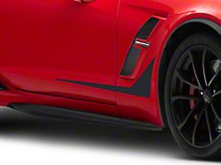 SEC10 Side Accent Decals; Gloss Black (14-19 Corvette C7)