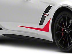 SEC10 Side Accent Decals; Red (14-19 Corvette C7)