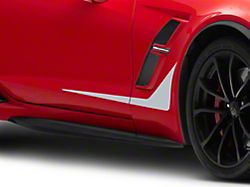 SEC10 Side Accent Decals; Silver (14-19 Corvette C7)