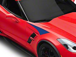 SEC10 Upper Fender Accent Decals; Blue (14-19 Corvette C7)
