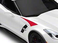 SEC10 Upper Fender Accent Decals; Red (14-19 Corvette C7)