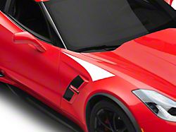 SEC10 Upper Fender Accent Decals; White (14-19 Corvette C7)