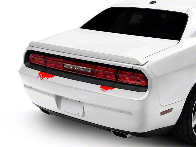 SEC10 Frightening Leaks Decal; Red (Universal; Some Adaptation May Be Required)
