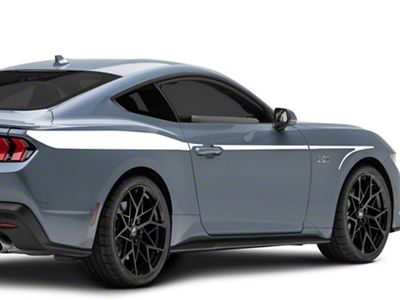SEC10 Arrow Stripes; White (24-25 Mustang Fastback)
