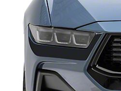 SEC10 Below Headlight Accent Decal; Matte Black (24-25 Mustang, Excluding Dark Horse)