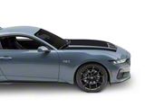 SEC10 Dark Horse Style Hood Decals; Matte Black (24-26 Mustang)
