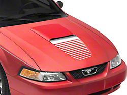 SEC10 Dashed Hood Decal; White (99-04 Mustang)