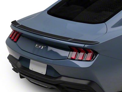 SEC10 Factory Blade Rear Spoiler Accent Decal; Matte Black (15-25 Mustang Fastback)