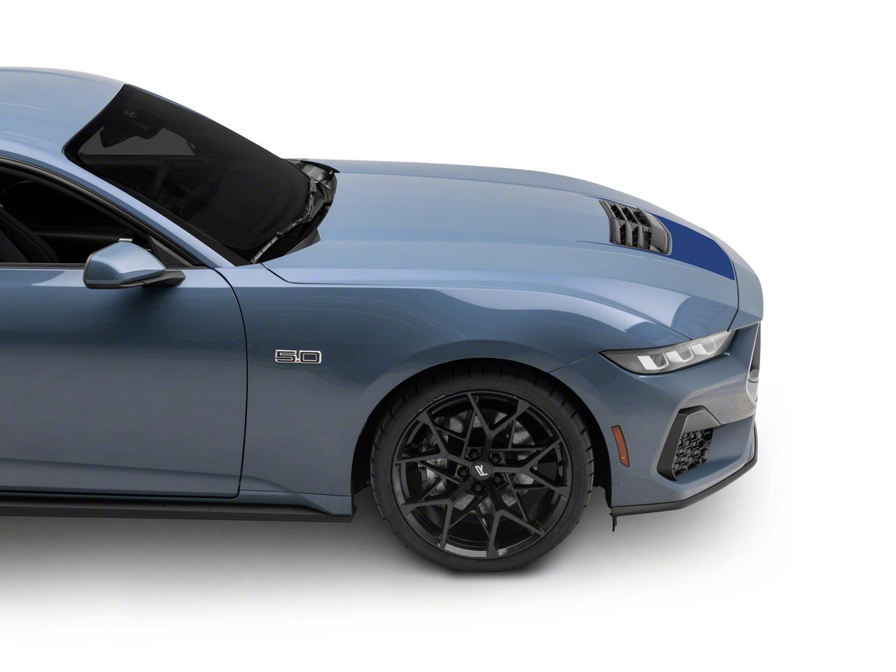 SEC10 Mustang Forward Hood Decal; Blue 440162 (24-25 Mustang