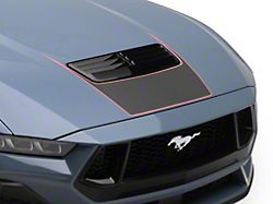 SEC10 Forward Hood Decal; Carbon Red (24-26 Mustang GT, Dark Horse)