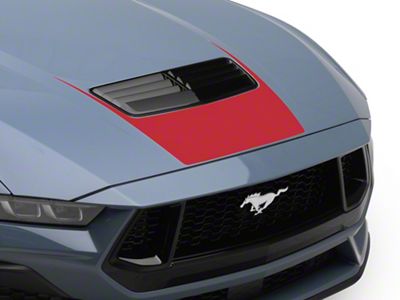 SEC10 Forward Hood Decal; Red (24-25 Mustang GT, Dark Horse)