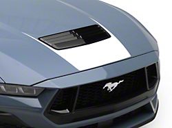 SEC10 Forward Hood Decal; White (24-25 Mustang GT, Dark Horse)