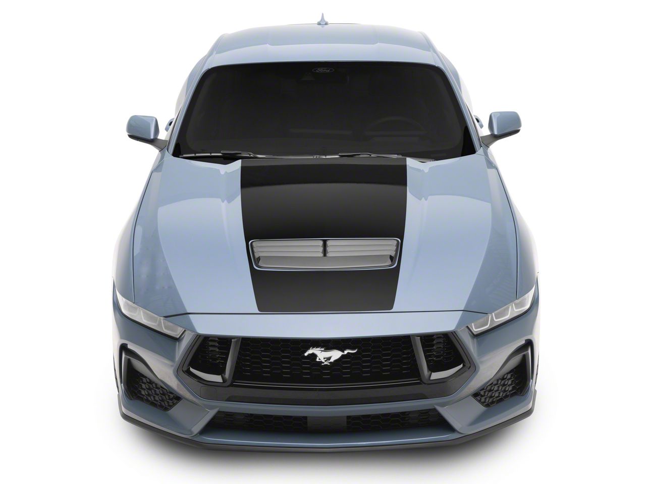 Graphic Express N108-GT Blackout Hood Decal For 1985-86 Ford Mustang – With GT Cutout