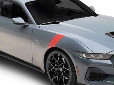 SEC10 Hash Marks; Red (2024 Mustang)