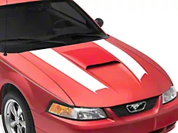 SEC10 Hood Stripes; White (99-04 Mustang)