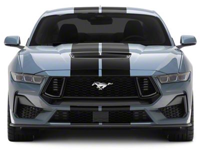 SEC10 Lemans Stripes; Matte Black; 10-Inch (2024 Mustang)