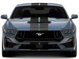 SEC10 Lemans Stripes; Matte Black; 8-Inch (24-25 Mustang)