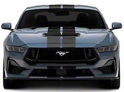 SEC10 Lemans Stripes; Matte Black; 8-Inch (24-25 Mustang)
