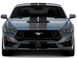 SEC10 Lemans Stripes; Matte Black; 8-Inch (2024 Mustang)