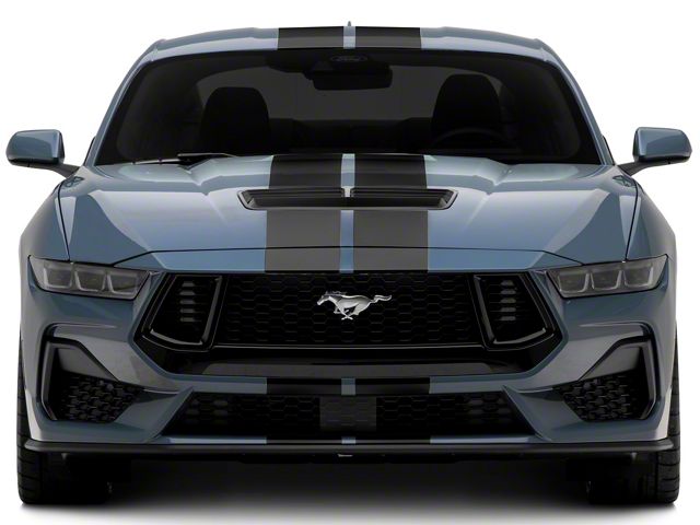 SEC10 Lemans Stripes; Matte Black; 8-Inch (2024 Mustang)