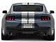 SEC10 Lemans Stripes; Silver; 8-Inch (2024 Mustang)