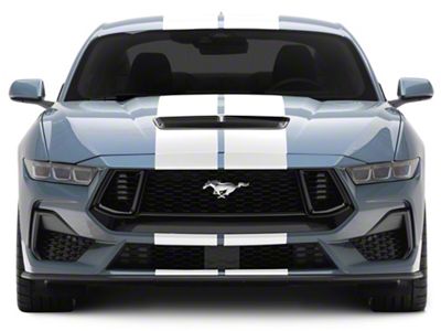 SEC10 Lemans Stripes; White; 10-Inch (24-25 Mustang)