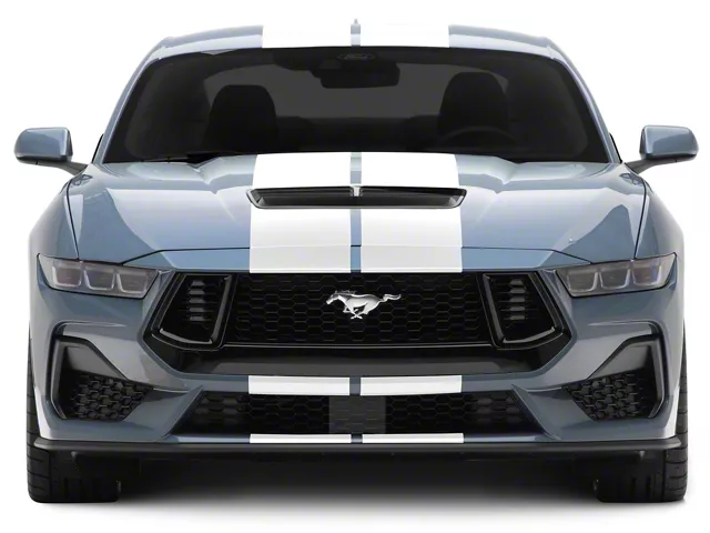 SEC10 Lemans Stripes; White; 10-Inch (2024 Mustang)