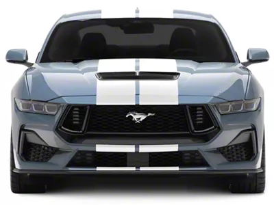 SEC10 Lemans Stripes; White; 10-Inch (2024 Mustang)