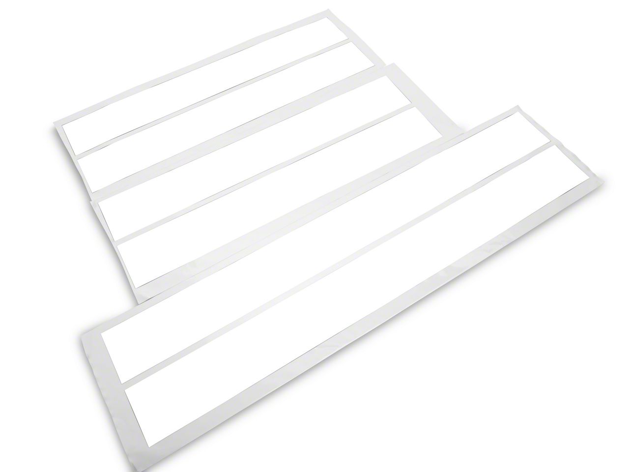 SEC10 Mustang Lemans Stripes; White; 10-Inch 437840 (24-25