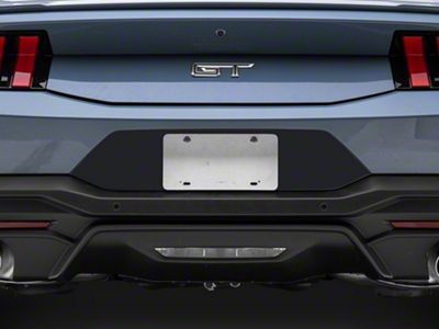 SEC10 License Plate Area Decal; Matte Black (24-25 Mustang)