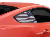 SEC10 Perforated Distressed Flag Quarter Window Decal (24-26 Mustang Fastback)