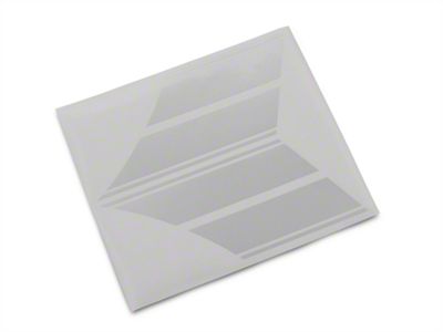 SEC10 Pinstriped Hash Marks; Silver (24-25 Mustang)