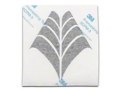 SEC10 Quarter Window Accent Decals; Gloss Black (24-26 Mustang Fastback)