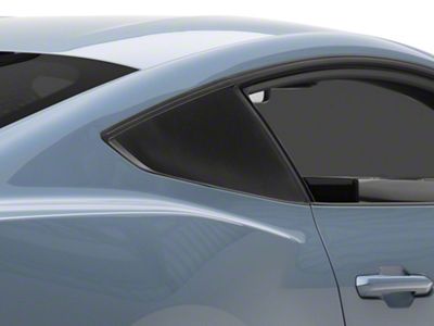 SEC10 Quarter Window Blackout; Matte Black (24-25 Mustang Fastback)
