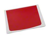 SEC10 Rear Decklid Accent Decal; Red (24-25 Mustang)