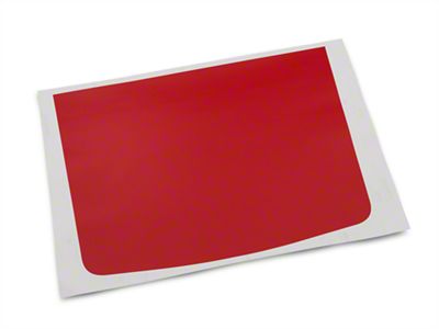 SEC10 Rear Decklid Accent Decal; Red (24-25 Mustang)