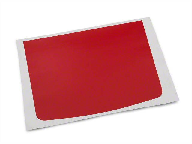 SEC10 Rear Decklid Accent Decal; Red (2024 Mustang)