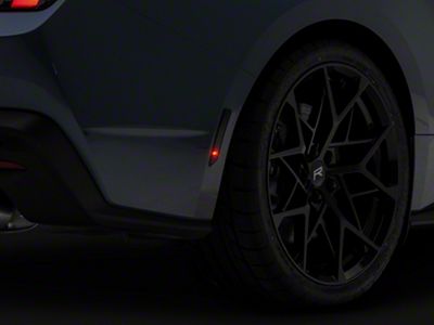 SEC10 Rear Marker Light Tint; Smoked (24-25 Mustang)