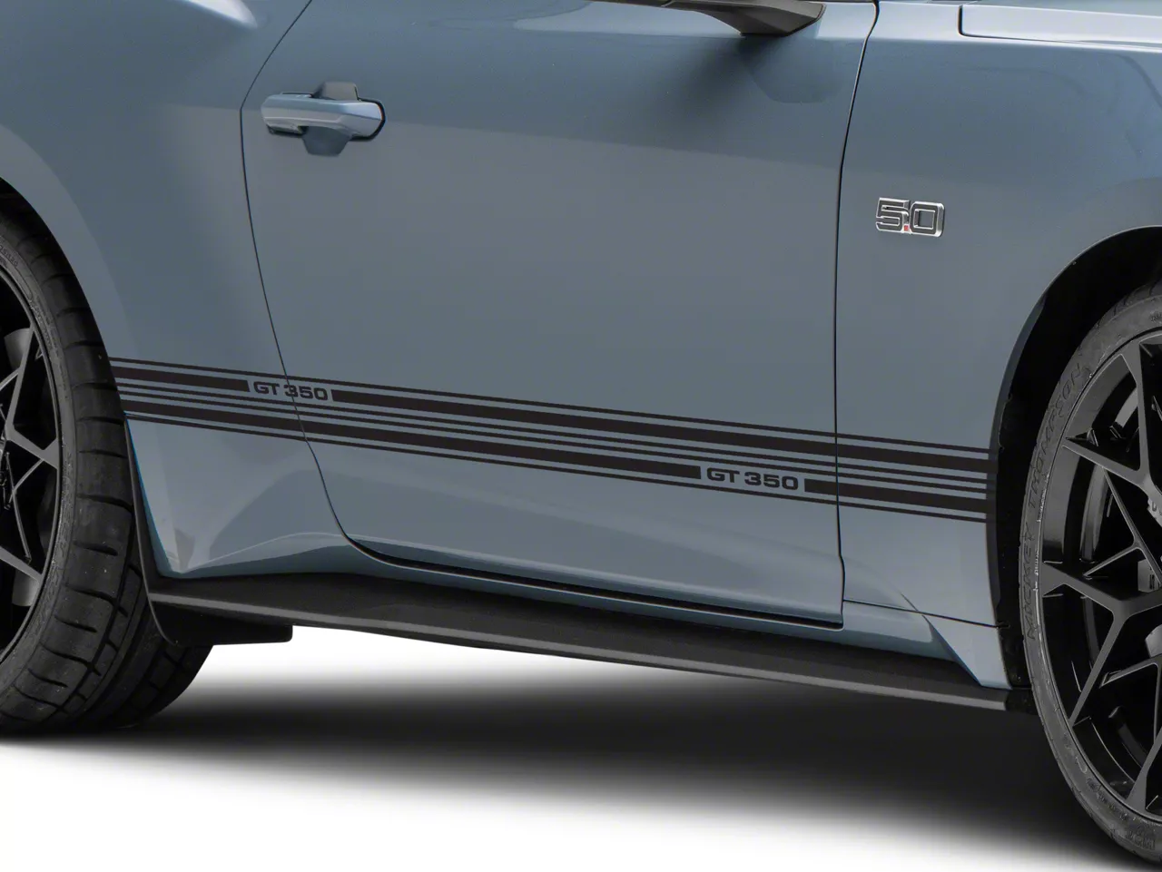 Universal Rocker Stripes SEC10 Mustang Rocker Stripes with GT350 Logo 483064 (Universal; Some ...
