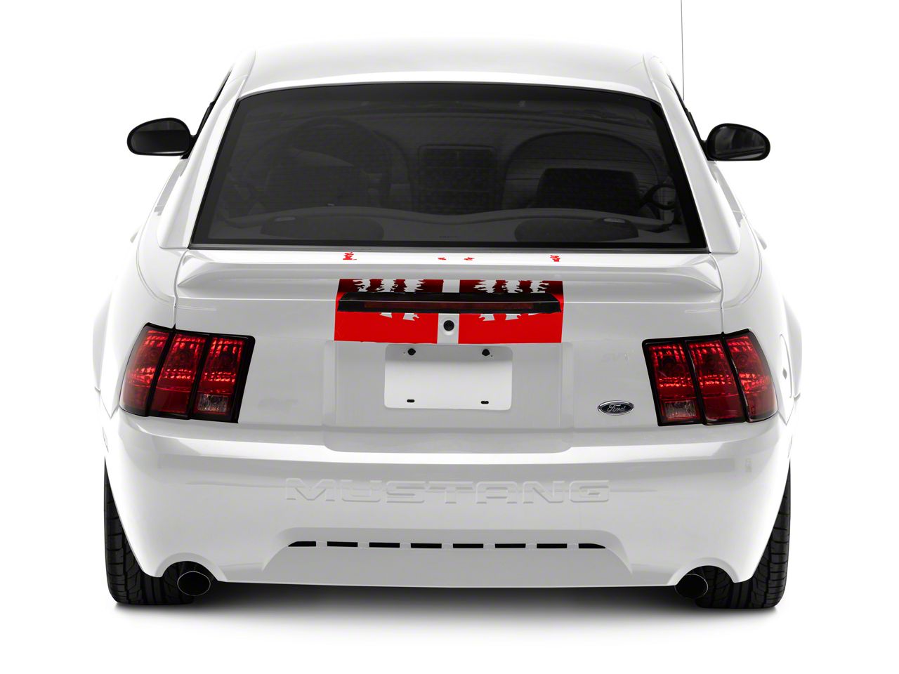 SEC10 Mustang Shredded Full Length Stripes; Red 427450 (99