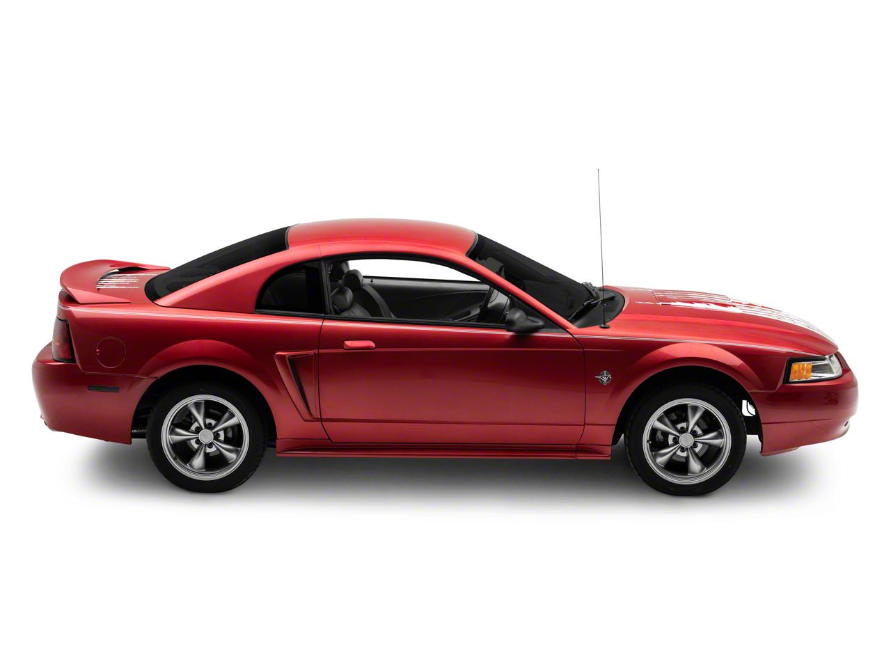 SEC10 Mustang Shredded Full Length Stripes; White 427448 (99