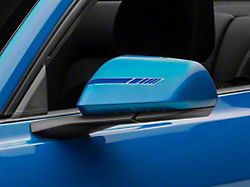 SEC10 Side Mirror Hash Stripes; Blue (Universal; Some Adaptation May Be Required)
