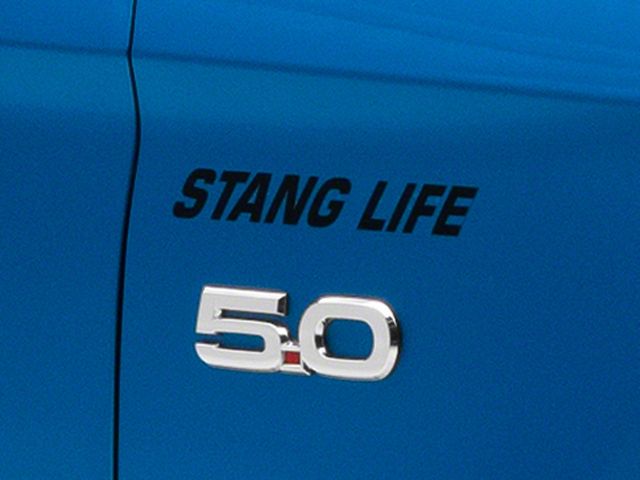 SEC10 Stang Life Decal; Gloss Black