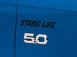 SEC10 Stang Life Decal; Matte Black