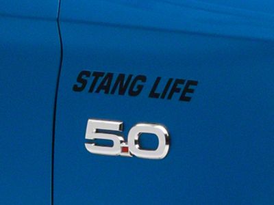 SEC10 Stang Life Decal; Matte Black