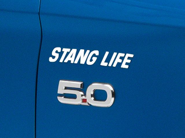 SEC10 Stang Life Decal; White