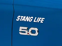 SEC10 Stang Life Decal; White