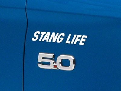 SpeedForm Stang Life Decal; White